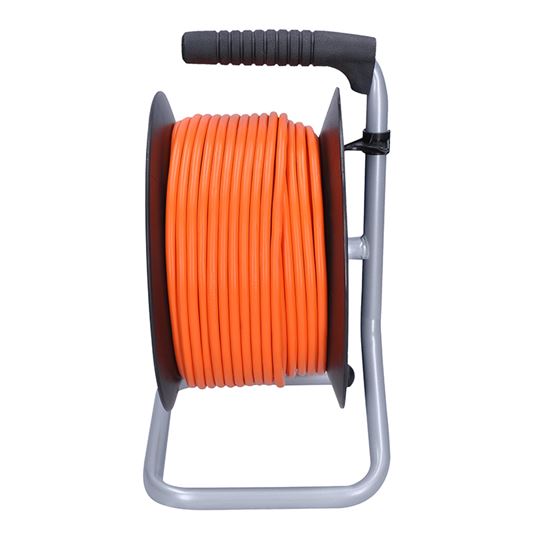 Solight PB09 prodlužovací přívod na bubnu, 4 zásuvky, 20m, oranžový kabel, 3x 1,5mm2