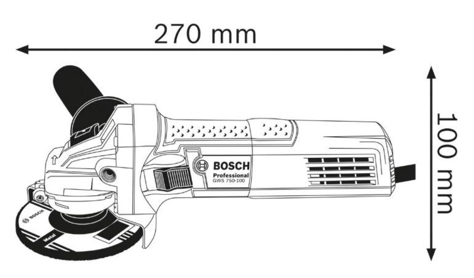 Bruska úhlová 125mm s regaulací GWS 750 S Bosch