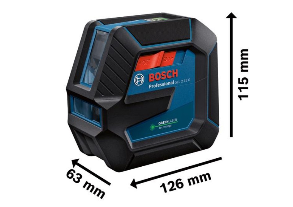 Laser GLL 2-15 G zelený paprsek Bosch