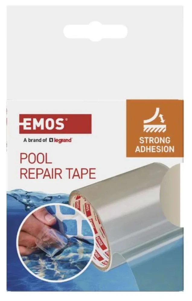 EMOS Opravná lepící páska na bazény, 1 m x 100 mm, průhledná 