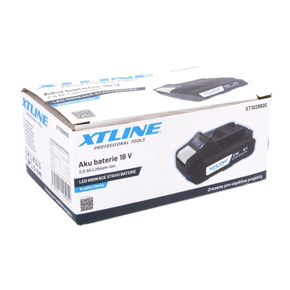 XTLINE aku baterie Li-Ion 18 V | 2.0 Ah EVE, XT102882E (old XT102782E)