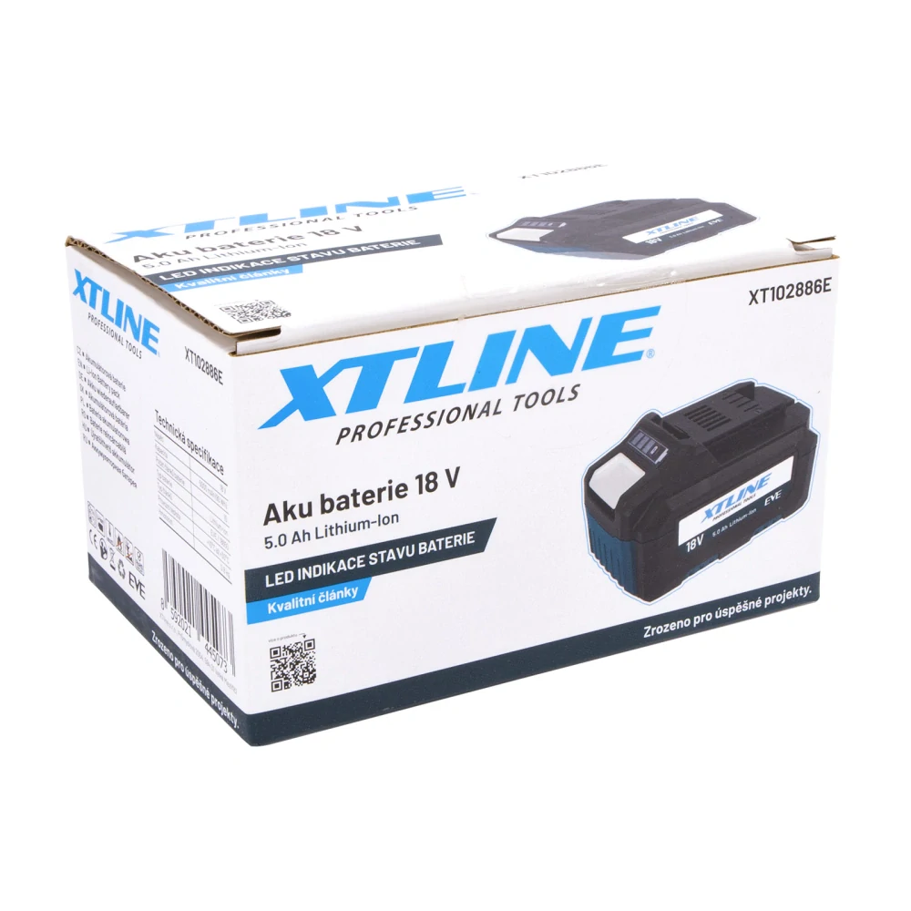XTLINE aku baterie Li-Ion 18 V | 5.0 Ah, EVE, XT102886E