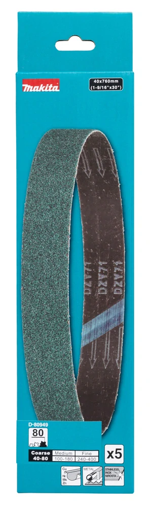Makita brusný pás 40x760mm Z80 5 ks, D-80949