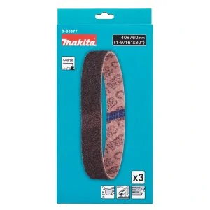 Makita brusný pás 40x760mm hrubý 3 ks ocel, D-80977