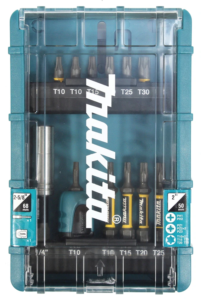 Makita sada bitů 1/4" Impact Premier, 27 ks v plastovém obalu, E-26820
