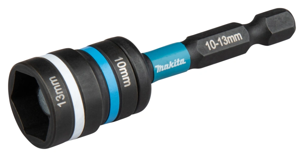 Makita klíč nástrčný 2v1 s držákem šestihran 65mm, IMPACT BLACK 10-13mm, E-29795