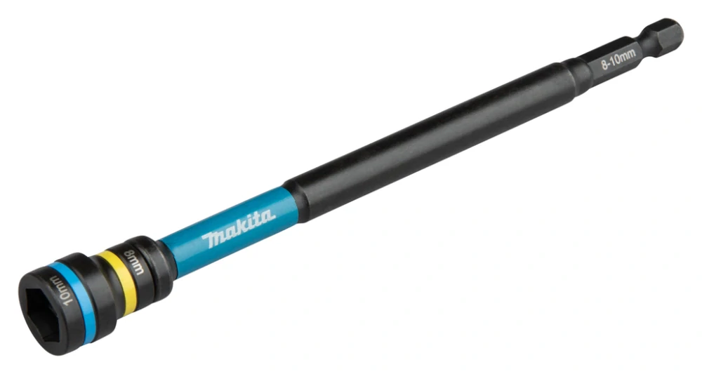 Makita klíč nástrčný 2v1 s držákem šestihran 150mm, IMPACT BLACK 8-10mm, E-29804