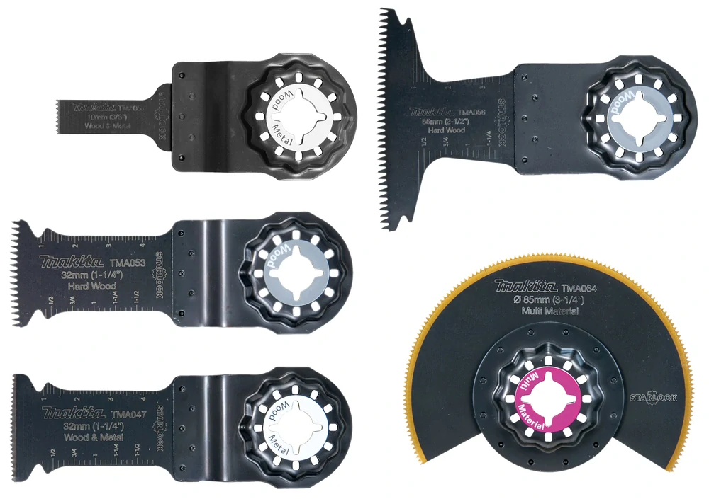 Makita sada nástrojů pro Multitool Starlock 5 ks v plastové krabičce, E-29854
