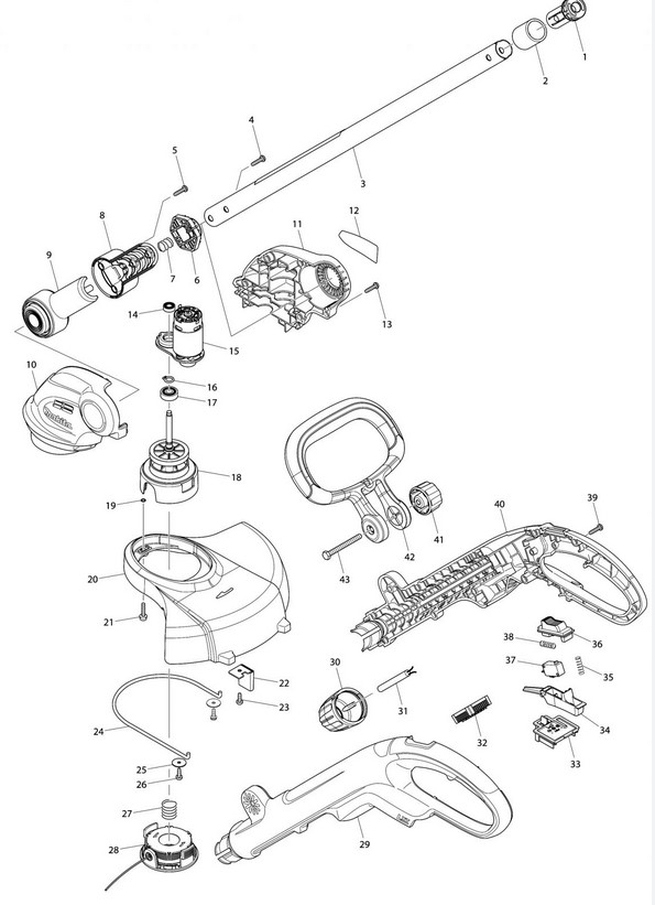 Makita obal stroje BUR 181 DUR181