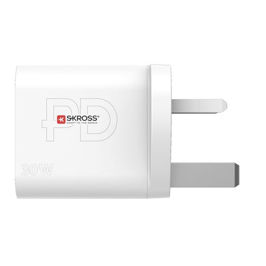 SKROSS DC56UK-PD30 USB-C nabíjecí adaptér Power charger 30W UK, Power Delivery, typ G