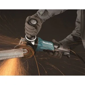 Makita úhlová bruska s regulací a brzdou 125mm, SJS, elektronika, sklopný vypínač, 1900W, GA5093X01