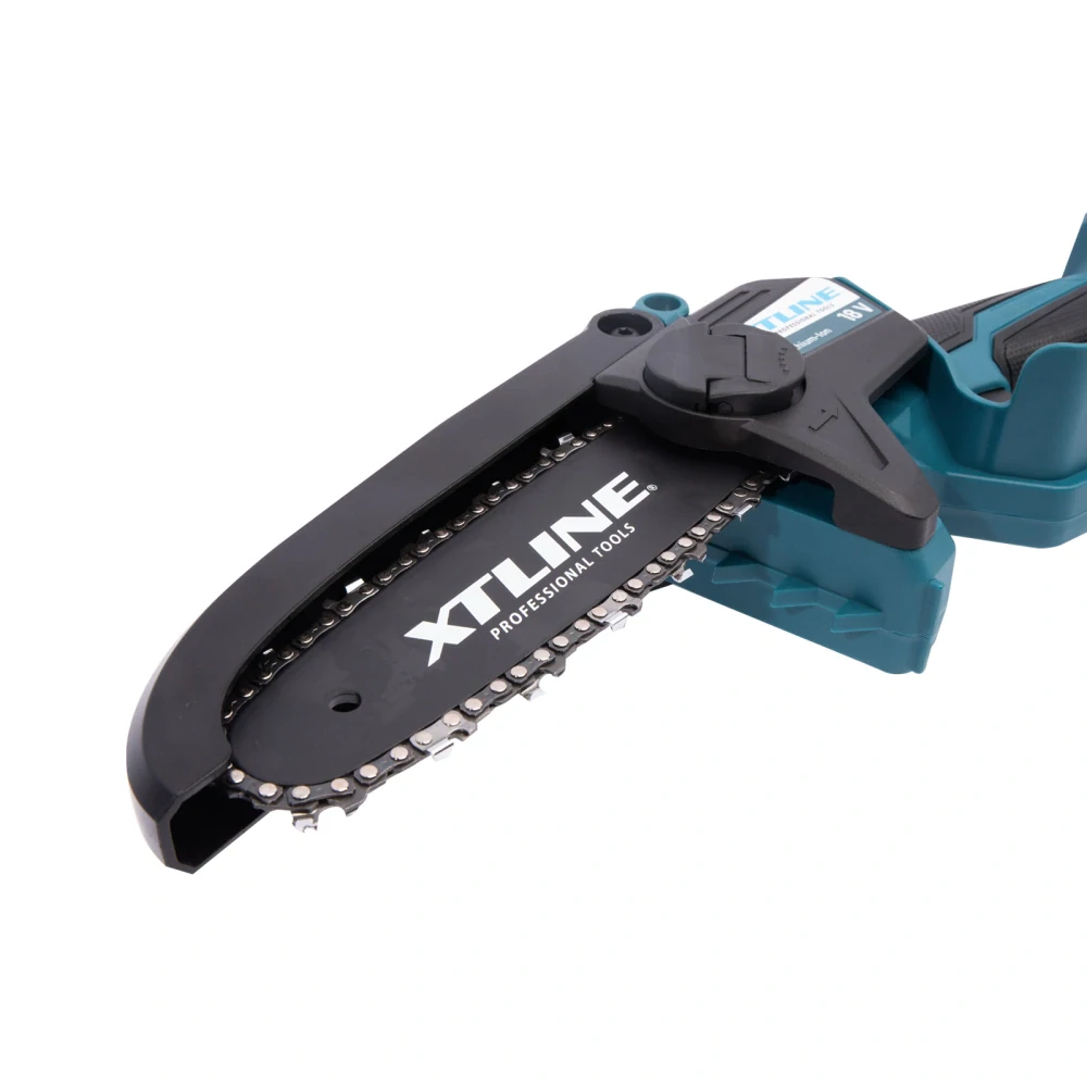 XTLINE aku řetězová mini pila bezuhlíková 18 V, XT102972