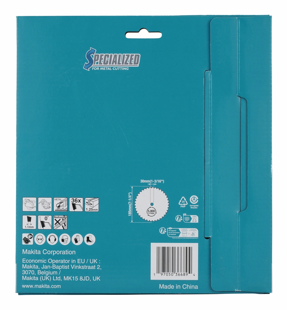 Makita kotouč pilový ocel TCT 185x30mm 36Z, E-26082