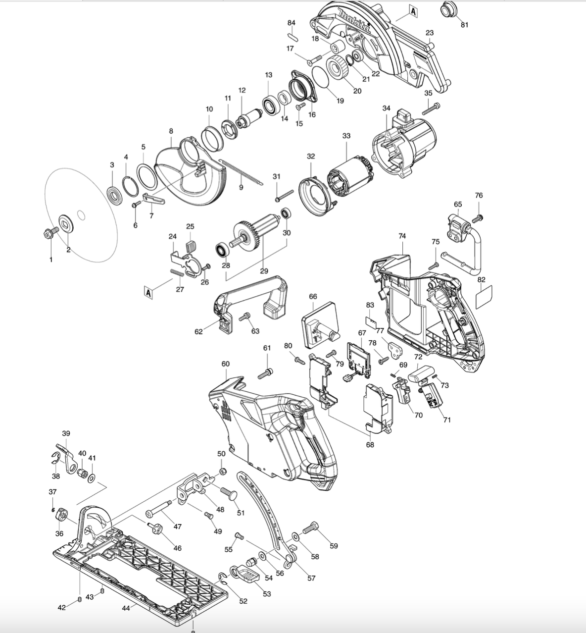 Makita XGT aku okružní pila 185 mm Li-ion XGT 40V bez aku Z, RS001GZ