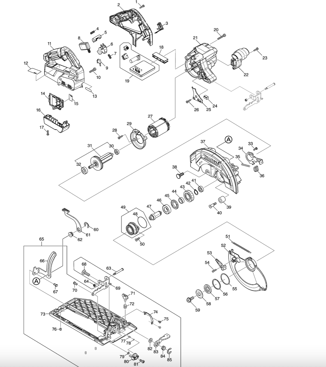 Makita XGT aku okružní pila 190 mm Li-ion XGT 40V bez aku Z, HS003GZ