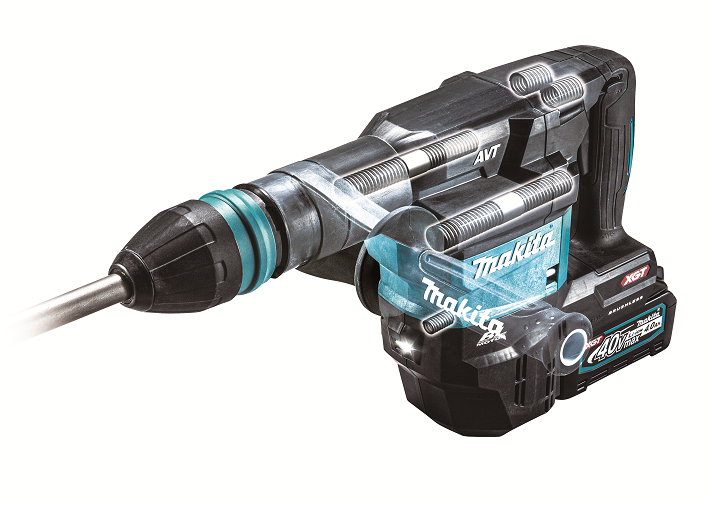 Makita XGT aku bourací kladivo SDSMax s AWS Li-ion XGT 40V/4,0Ah,kufr HM001GM201