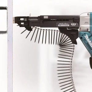 Makita aku šroubovák se zásobníkem 25-55mm, Li-ion LXT 18V,bez aku Z, DFR551Z