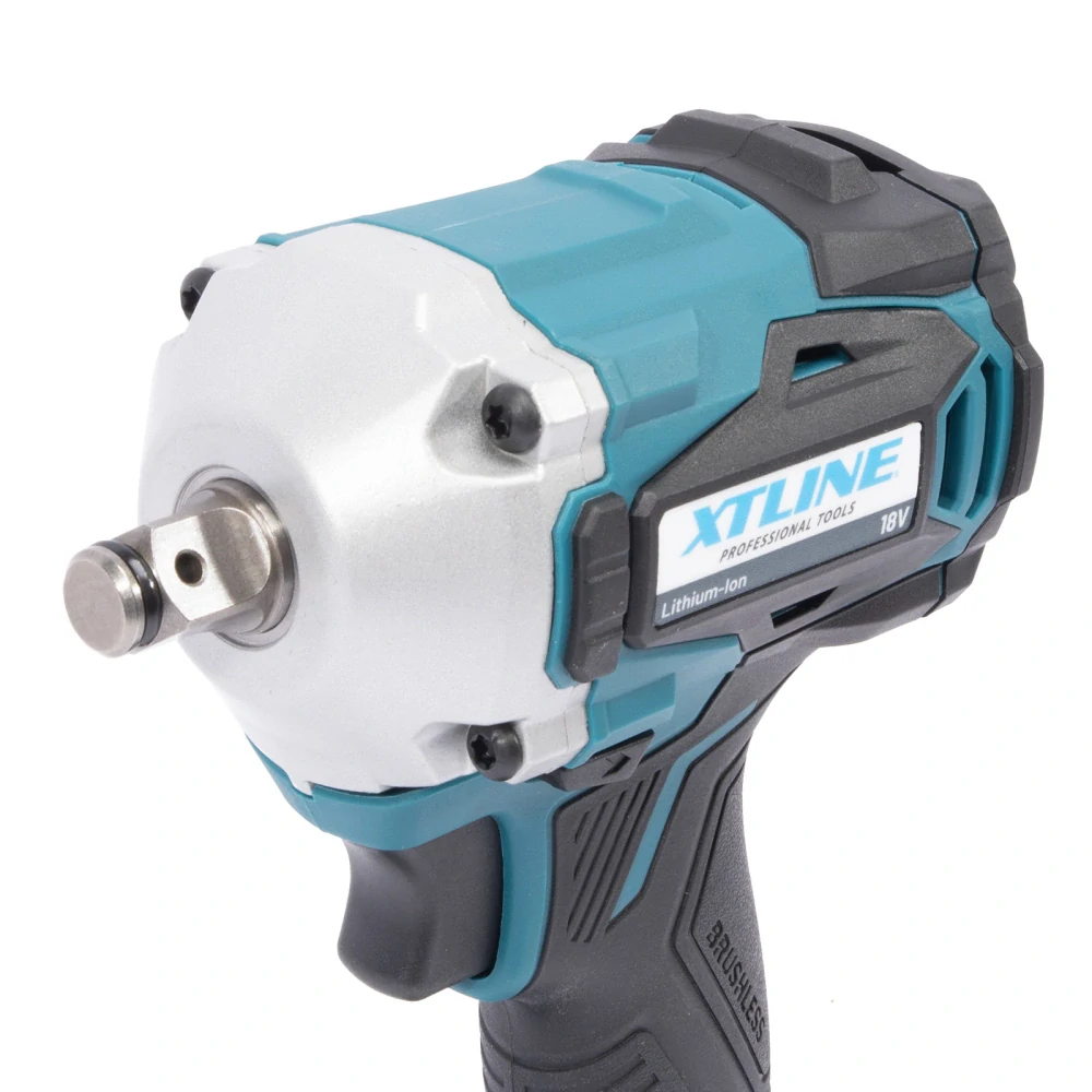 XTLINE aku rázový utahovák na 1/2" hlavice bezuhlíkový 18 V, 400 Nm, XT102832