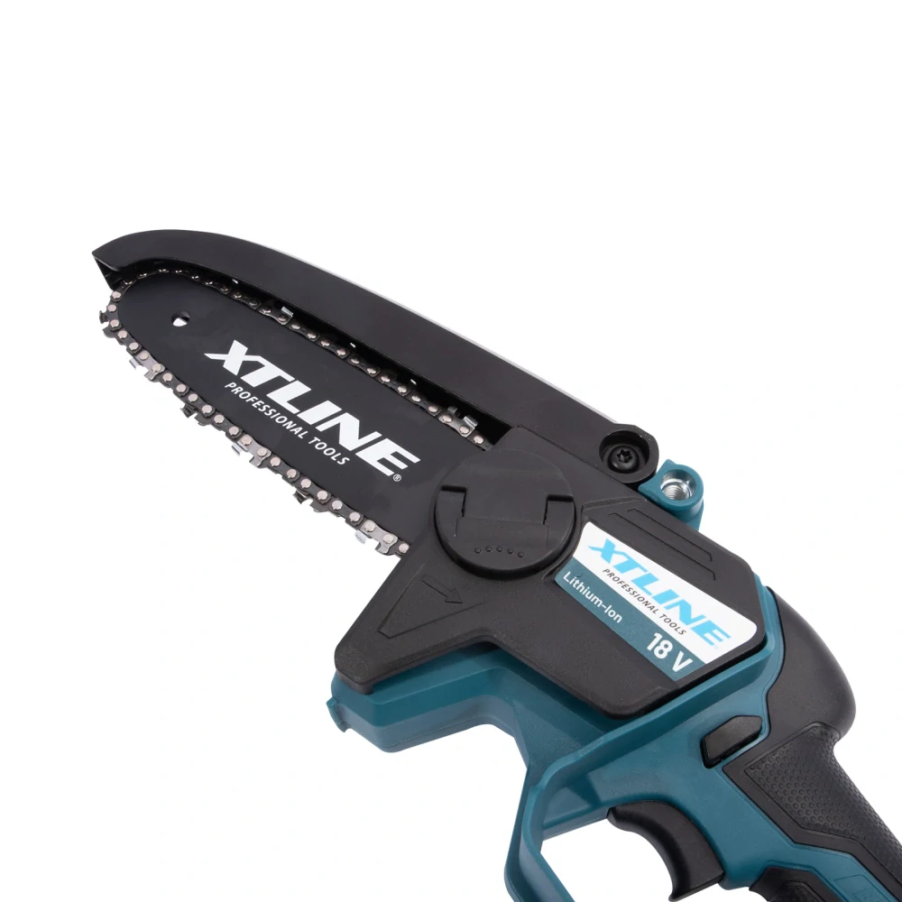 XTLINE aku řetězová mini pila bezuhlíková 18 V, XT102972