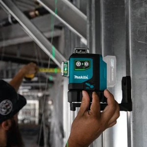 Makita aku čárový laser, zelený, Li-ion CXT 10,8/12V, bez aku Z, SK700GD