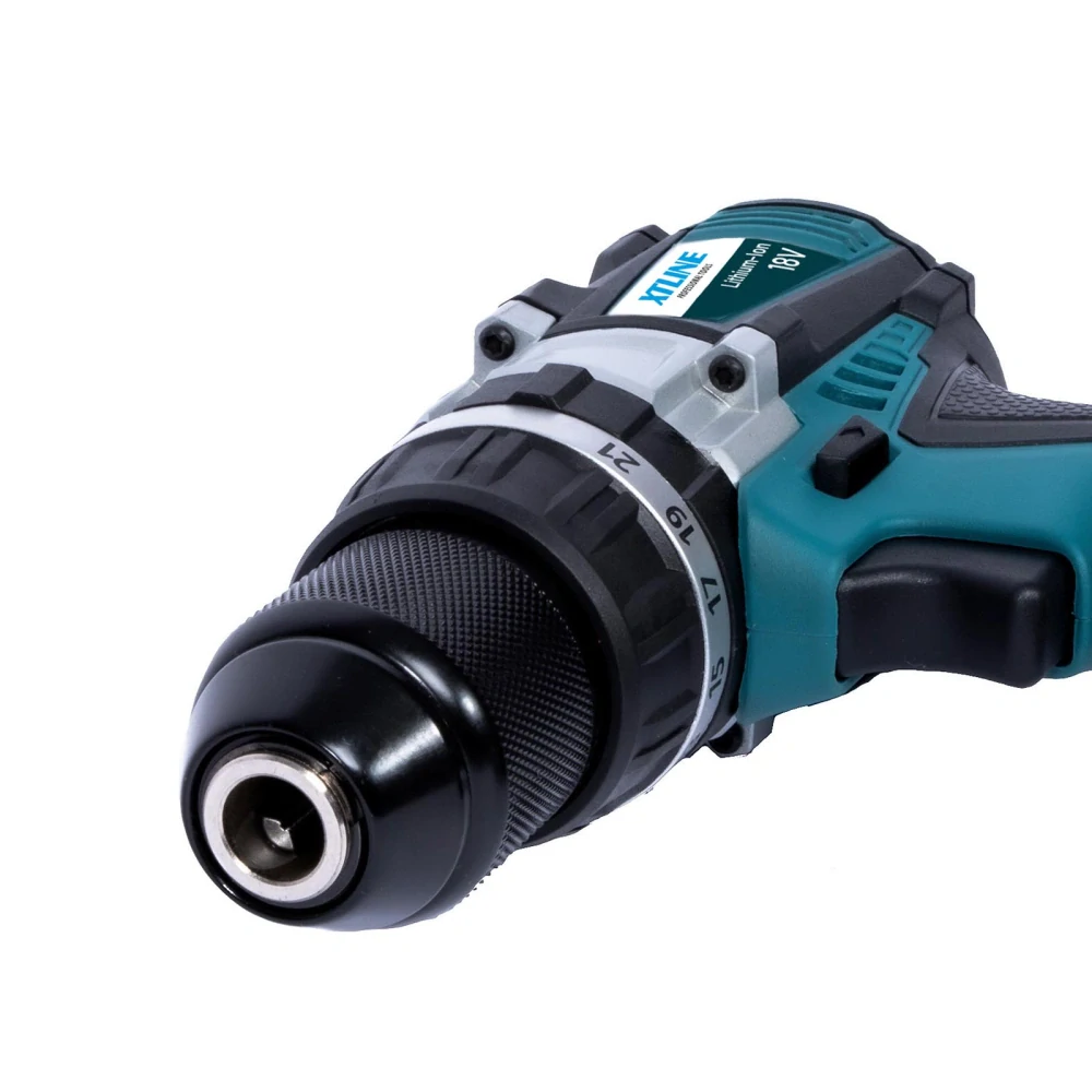 XTLINE aku vrtačka s příklepem bezuhlíková 18 V, 65 Nm, XT102800