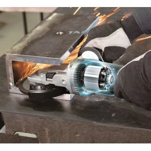 Makita XGT aku úhlová bruska s plochou hlavou 125mm Li-ion XGT 40V, Makpac, GA056GZ01