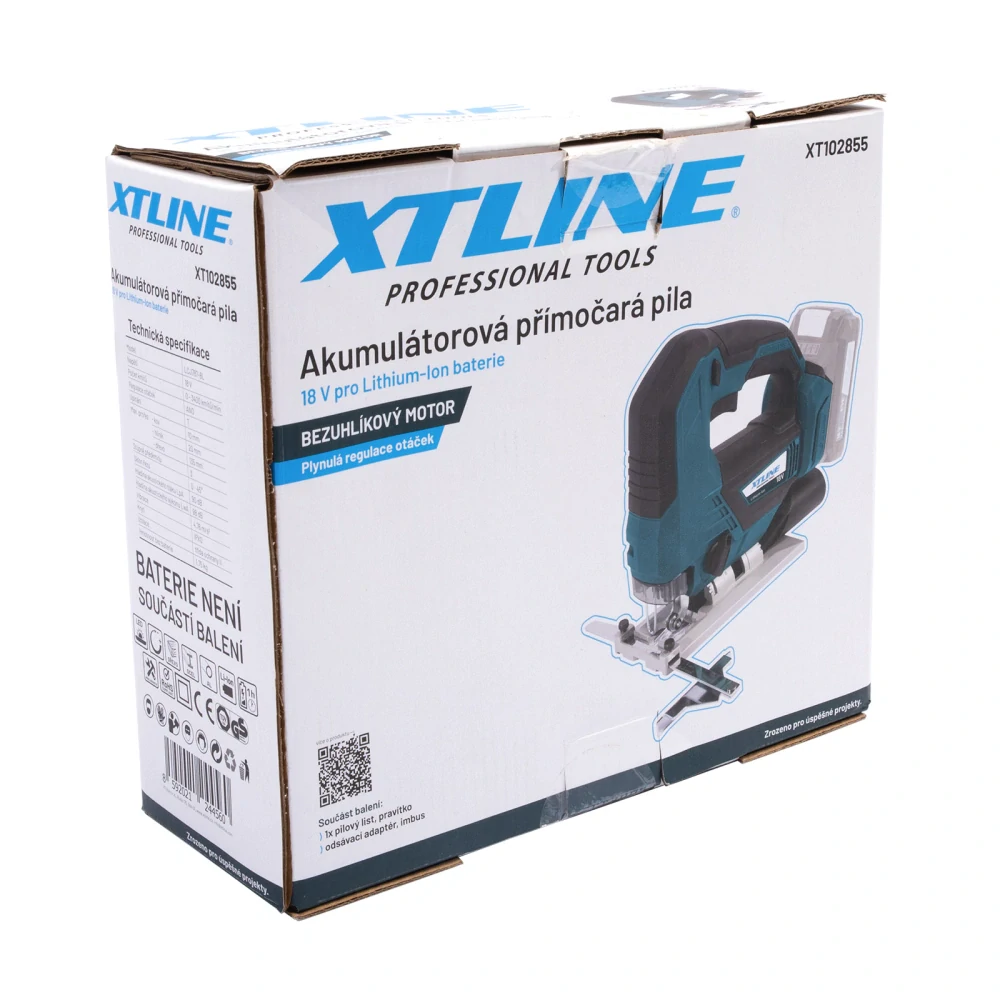 XTLINE aku přímočará pila bezuhlíková 18 V, XT102855