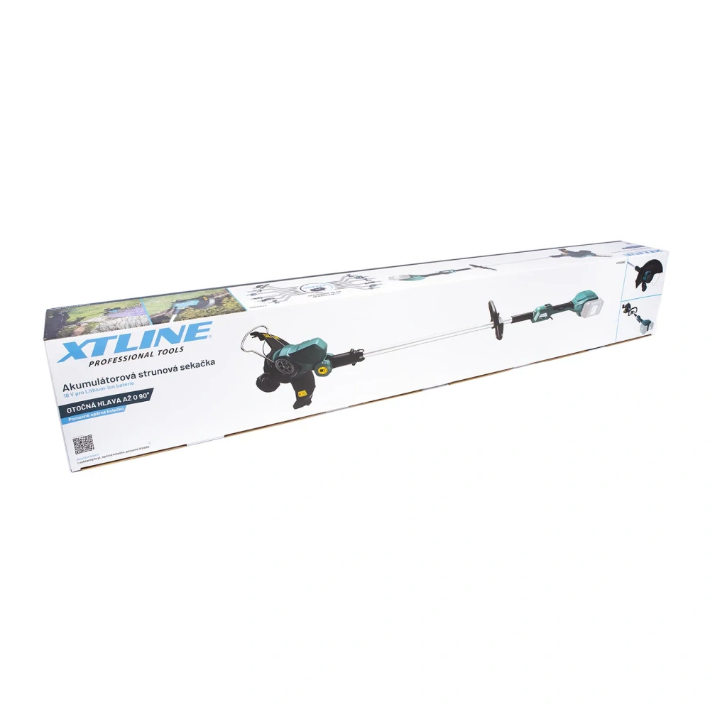 XTLINE aku strunová sekačka 36 V + 2 baterie 2.0 Ah + nabíječka 2.4 A, XT102880-2B2