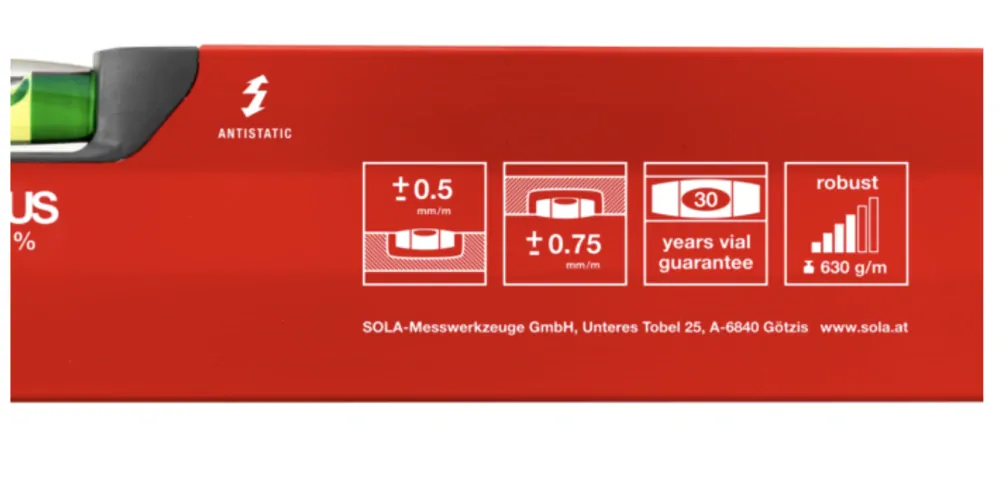 Sola BIG X3 150cm Hliníková profilová vodováha - 01373501