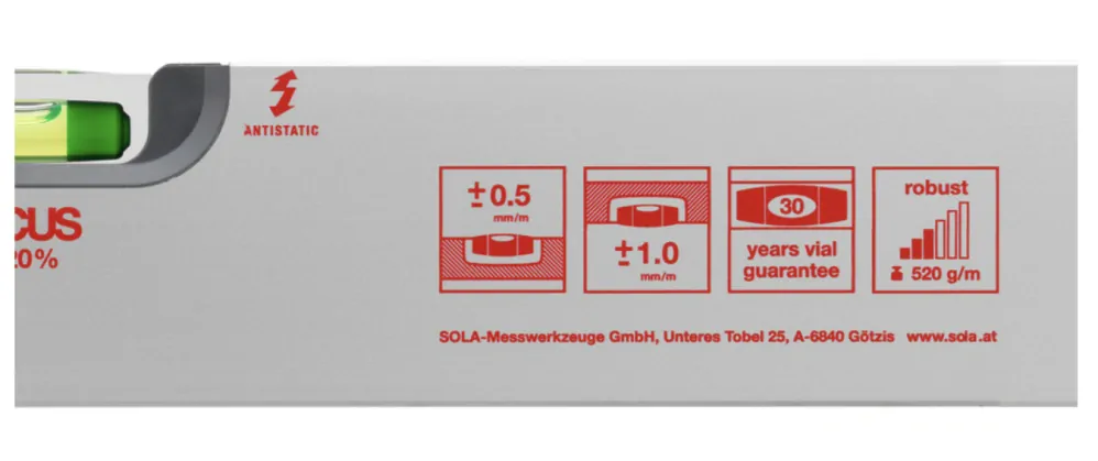 Sola AV 30cm Hliníková profilová vodováha - 01110301