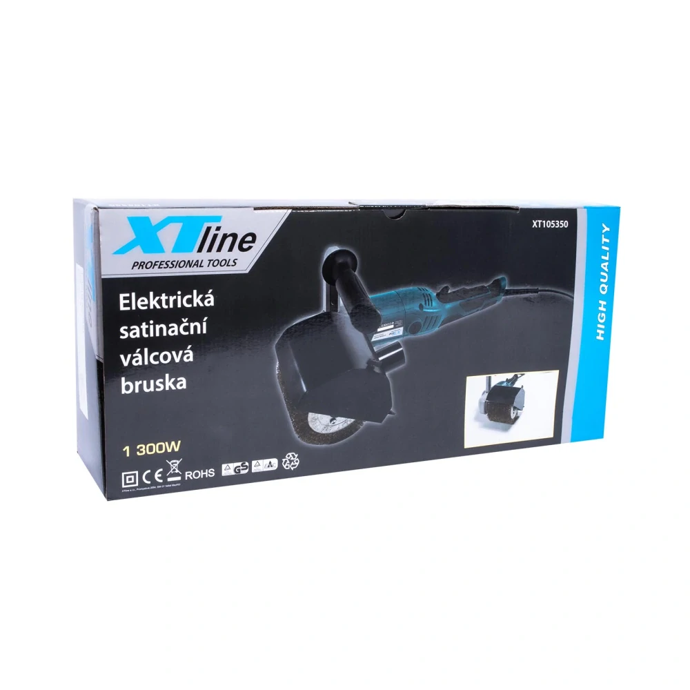 XTLINE Satinační válcová bruska 1300 W, 120x100 mm, XT105350