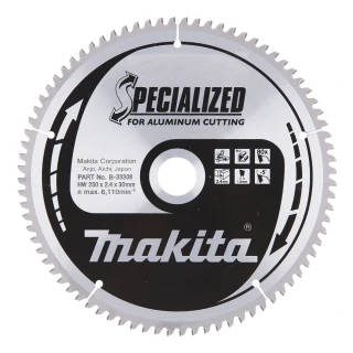 Makita kotouč pilový hliník SPECIALIZED 250x2.4x30mm 80Z = old B-09634, B-33308
