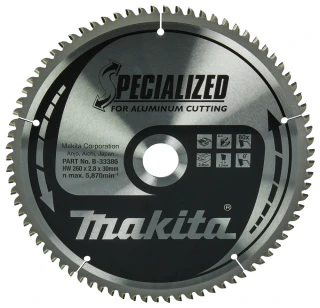 kotouč pilový hliník SPECIALIZED 260x2.8x30mm 80Z = old B-09715, B-33386