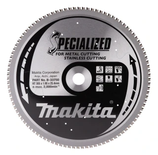 Makita kotouč pilový nerez SPECIALIZED 305x2x25.4mm 100Z = old B-23123, B-33750