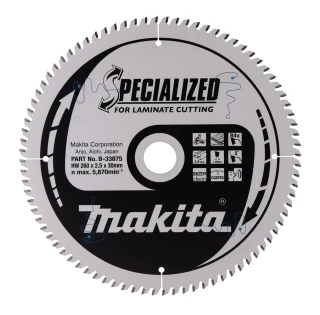 Makita kotouč pilový lamino SPECIALIZED 260x2.5x30mm 84Z = old B-29496, B-33875