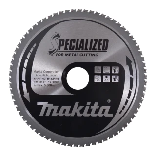 Makita kotouč pilový ocel SPECIALIZED 185x1.7x30mm 70Z = old B-09771, B-33445