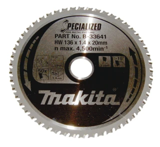 Makita kotouč pilový ocel SPECIALIZED 136x1.4x20mm 50Z = old B-21973, B-33641