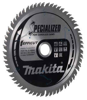 Makita kotouč pilový dřevo Efficut 165x1.85x20mm 60Z = old B-69858, B-69864