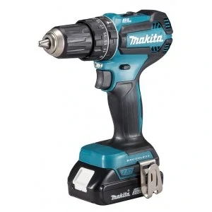 Makita aku bezuhlíkový příklepový šroubovák Li-ion LXT 18V/2,0 Ah, Makpac, DHP485RAJ