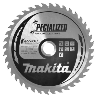 kotouč pilový kompozitní dřevo Efficut 165x1.5x20mm 40Z = old E-12158, E-12223