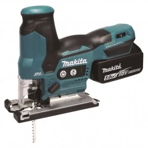 Makita aku bezuhlíková přímočará pila Li-ion LXT 18V/5,0 Ah, DJV185RTJ