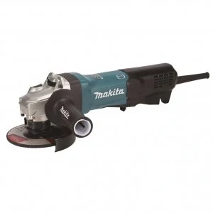 Makita úhlová bruska s brzdou 125mm, SJS, elektronika, sklopný vypínač, 1900W, GA5094