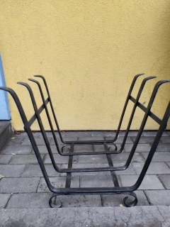 Koš na dřevo kovový velký, 900252