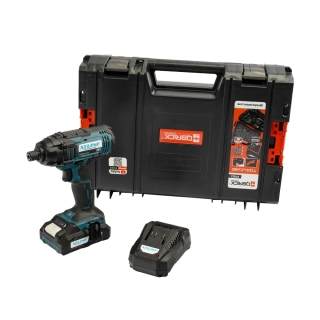 XTLINE aku rázový utahovák na bity 18 V, 180 Nm + baterie 2.0 Ah + nabíječka 2.4 A + box, XT102760E