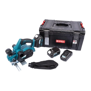 XTLINE aku hoblík 18 V + 2 baterie 5.0 Ah + nabíječka 3.5 A + box, XT102750-2B5B