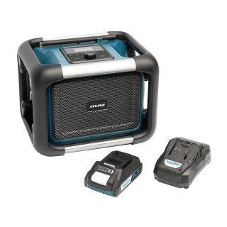 XTLINE aku rádio 18 V + baterie 2.0 Ah + nabíječka 2.4 A, XT102799-1B2