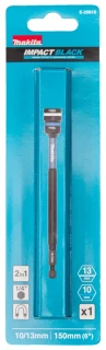 Makita klíč nástrčný 2v1 s držákem šestihran 150mm, IMPACT BLACK 10-13mm, E-29810