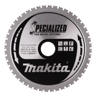 Makita kotouč pilový ocel SPECIALIZED 185x2x30mm 48Z = old B-09787, B-33451