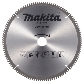 Makita kotouč pilový TCT hliník 260x30mm 120Z=old D-61880, D-81826