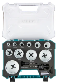 Makita sada děrovek BiM 14ks v plastovém kufru, D-82959